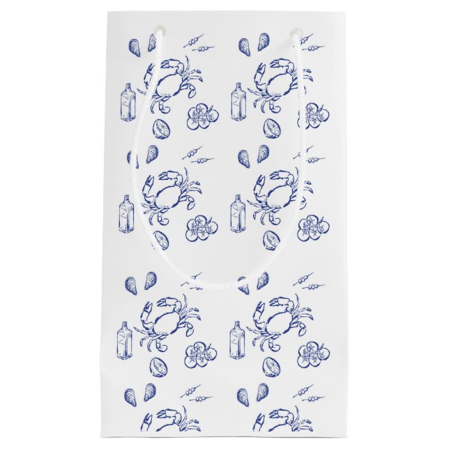 Minimalismus für Meeresnahrung Kleine Geschenktüte (Vorderseite)