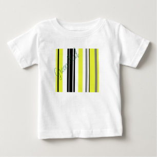 Minimalismus Gelbe Streifen Baby T-shirt