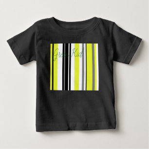 Minimalismus Gelbe Streifen Baby T-shirt
