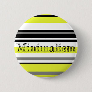 Minimalismus Gelbe Streifen Button