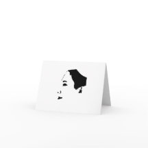 Minimalismus Gesicht Sketch Girl Lady