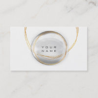 Minimalismus Gold White Glass Ball Circles