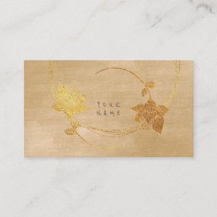 Minimalismus Golden Beige Mustard Velvet Vip Visitenkarte