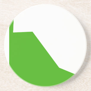 Minimalismus Green White Getränkeuntersetzer