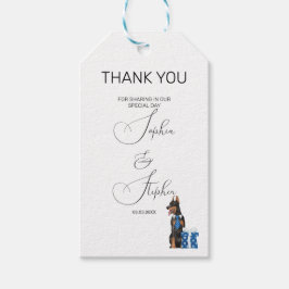 Minimalismus mit einer Hunde-Illustration Geschenkanhänger