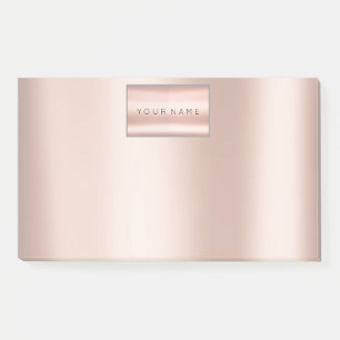 Minimalismus Rosa Rose Rose Gold Metallic Post-it Klebezettel