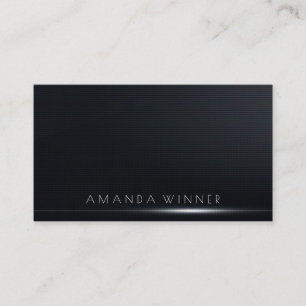 Minimalismus Schwarz-weiß Shadow Light Glam Vip Visitenkarte
