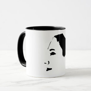 Minimalismus Sketch Zeichnend Frauenmädchen-Mädche Tasse