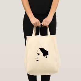 Minimalismus Sketch Zeichnend weibliche Mädchen Tragetasche