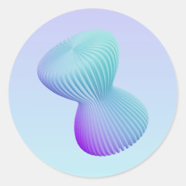 Minimalist_1 Runder Aufkleber