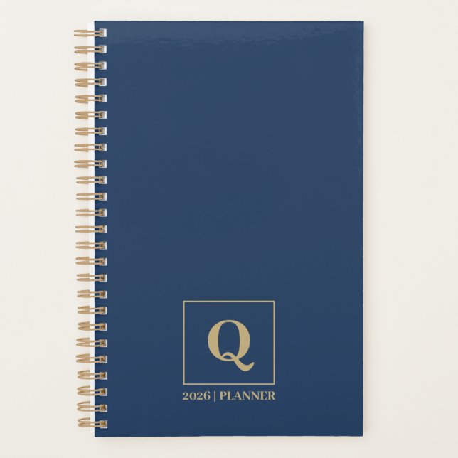 Minimalist 2026 Planner | Elegant Modern Design Planer (Vorderseite)