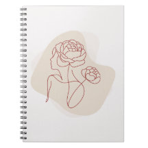 Minimalist Abstract Floral Line Art