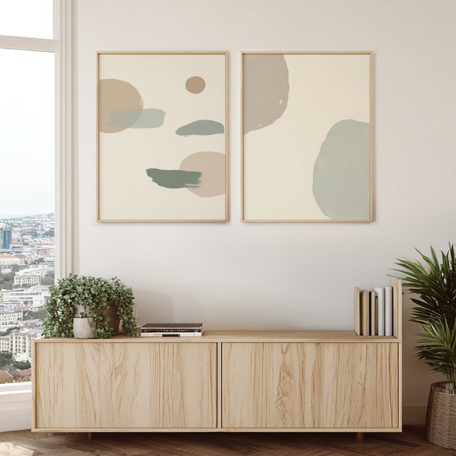Minimalist Abstract Neutral Zen Wall Art Set (Von Creator hochgeladen)