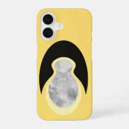 Minimalist Abstract Yellow Cloud-Seed iPhone 16 Hülle