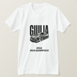 Minimalist Alfa Romeo Giulia Quadrifoglio Italieni T-Shirt