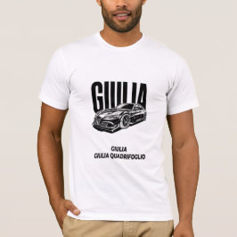 Minimalist Alfa Romeo Giulia Quadrifoglio Italieni T-Shirt