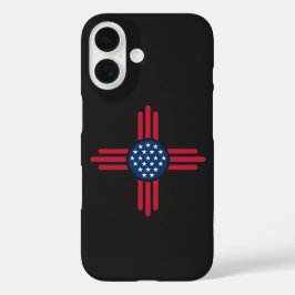 Minimalist American Zia Symbol – Clean Modern USA iPhone 16 Hülle