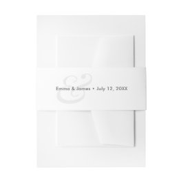 Minimalist Ampersand Wedding | Einladungsbanderole