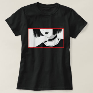 Minimalist Anime Girl Choker Shirt