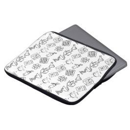 Minimalist Apotheken-Icon-Muster Laptop-Hülle Laptopschutzhülle