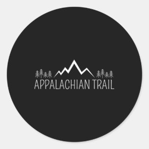 Minimalist Appalachian Trail Wandern für Wanderung Runder Aufkleber