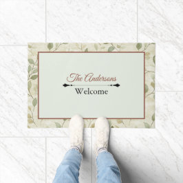 Minimalist Art Doormat | Personalized Family Name Fußmatte