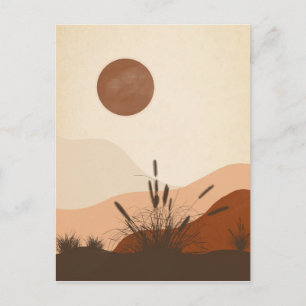 Minimalist art. For a gentle message. Postkarte