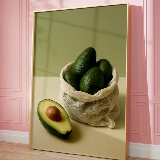 Minimalist Avocado Kitchen Wall Art Poster (Von Creator hochgeladen)