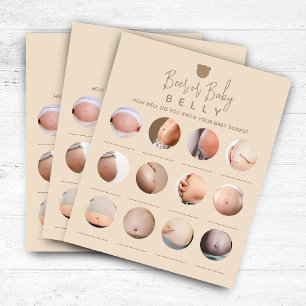 Minimalist Baby Shower Beer oder Baby Bly Game