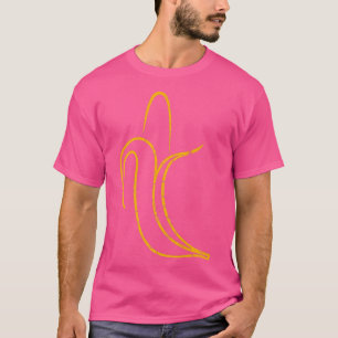 Minimalist Banana Fruit Lover Healthy Food Vegan V T-Shirt