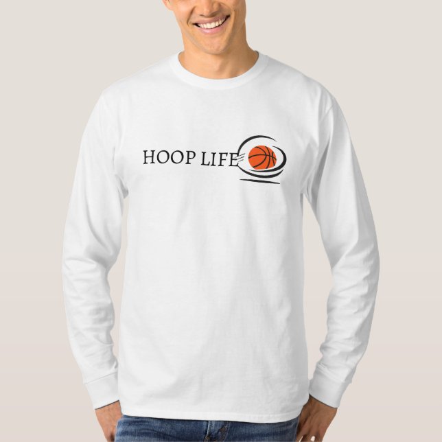 Minimalist Basketball Hoop Life T-Shirt (Vorderseite)
