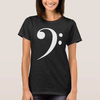 Minimalist Bass F-Schlüssel Musik-Symbol Musiklieb T-Shirt