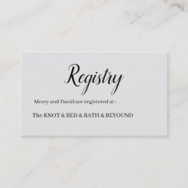 Minimalist  begleitkarte