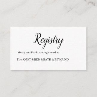 Minimalist begleitkarte