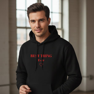 Minimalist Best Thing Ever Red Heart Benutzerdefin Hoodie