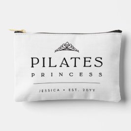 Minimalist Black and White Simple Pilates Princess Zubehörtasche
