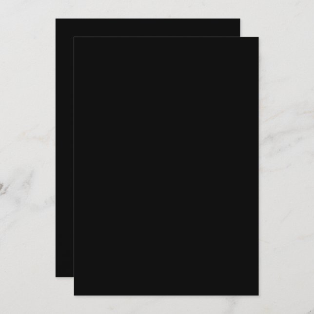 Minimalist Black Cat Silhouette  Einladung (Vorne/Hinten)