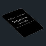 Minimalist Black Cat Silhouette Magnet<br><div class="desc">Stylish black cat silhouette in minimalist style – perfect for Halloween, pet lovers, and chic everyday gifts. Add a touch of mysterious charm and feline elegance to your lifestyle with this minimalist black cat silhouette design. Featuring a sleek and sophisticated illustration of a black cat in profile, this versatile artwork...</div>