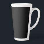 Minimalist Black Cat Silhouette Milchtasse<br><div class="desc">Stylish black cat silhouette in minimalist style – perfect for Halloween, pet lovers, and chic everyday gifts. Add a touch of mysterious charm and feline elegance to your lifestyle with this minimalist black cat silhouette design. Featuring a sleek and sophisticated illustration of a black cat in profile, this versatile artwork...</div>