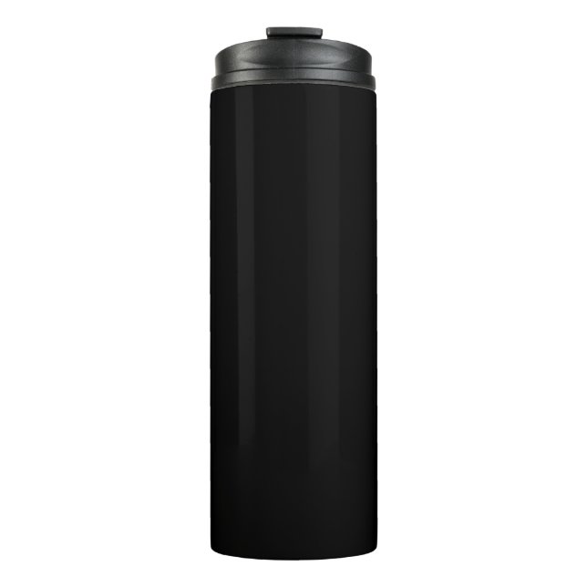 Minimalist Black Cat Silhouette  Thermosbecher (Vorderseite)