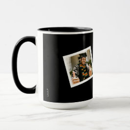 Minimalist Black & White 2 Framed Photo Graduate Tasse