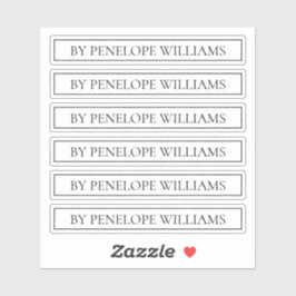 Minimalist Black & White Custom Brand Label