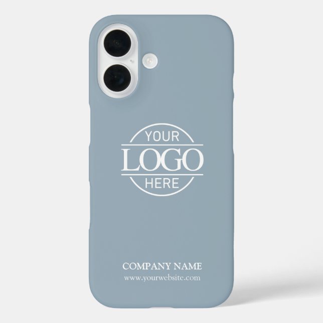 Minimalist Blue Promotional Company Business Logo Case-Mate iPhone Hülle (Rückseite)