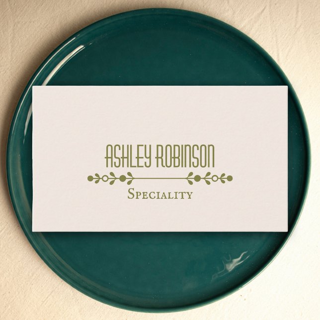 Minimalist boho leaves frame pastel earthy QR code Visitenkarte (Minimalist boho leaves frame pastel earthy QR code Business Card)