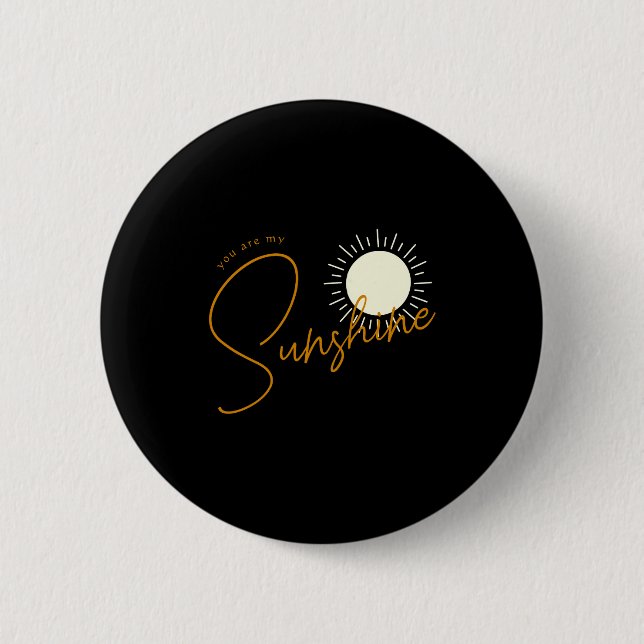 Minimalist Boho Sunshine Baby  Button (Vorderseite)