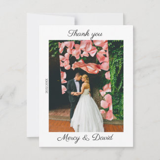 Minimalist Boho Thank you card Dankeskarte