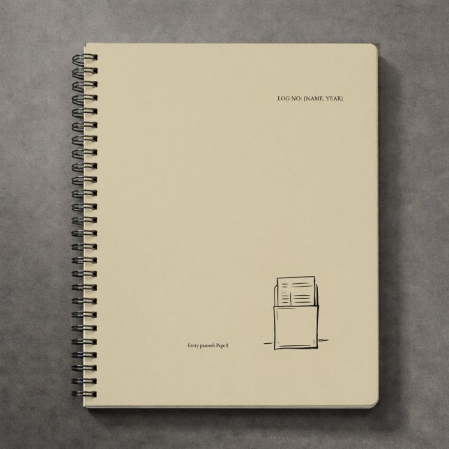 Minimalist Book Lover Notebook/The Library Card  Notizblock (Von Creator hochgeladen)