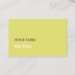 Minimalist Business Card for Hair Stylist Visitenkarte