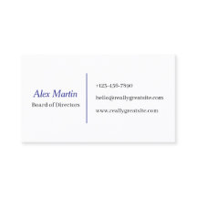 Minimalist Business Card for Professionals