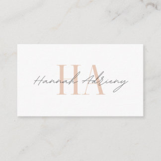 Minimalist business card for your business white visitenkarte